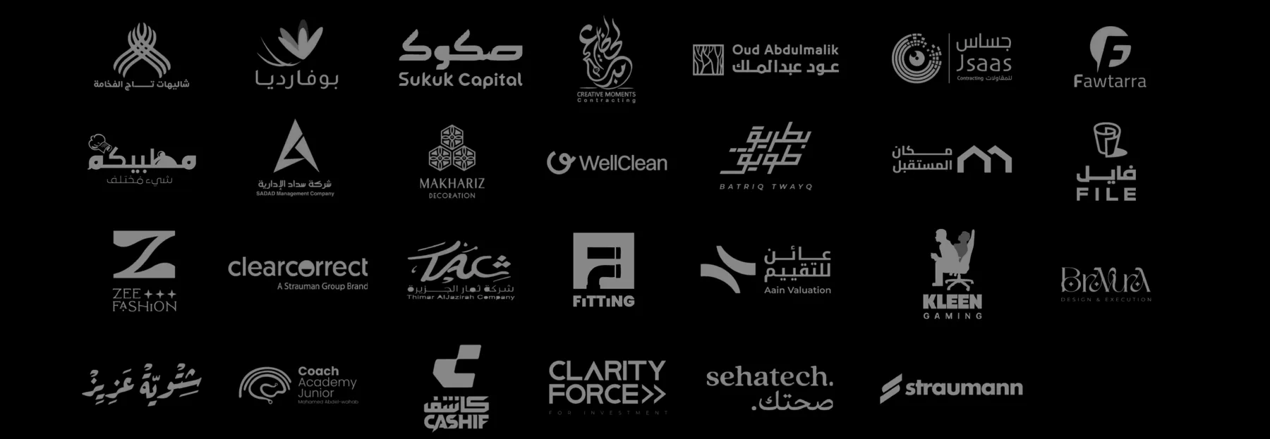 Logos of Tafasil clients